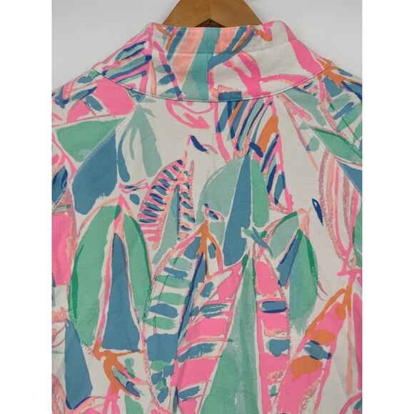 Lilly Pulitzer Out To Sea Skipper Popover Half Zip Sailboat Sweatshirt Small - Picture 6 of 12